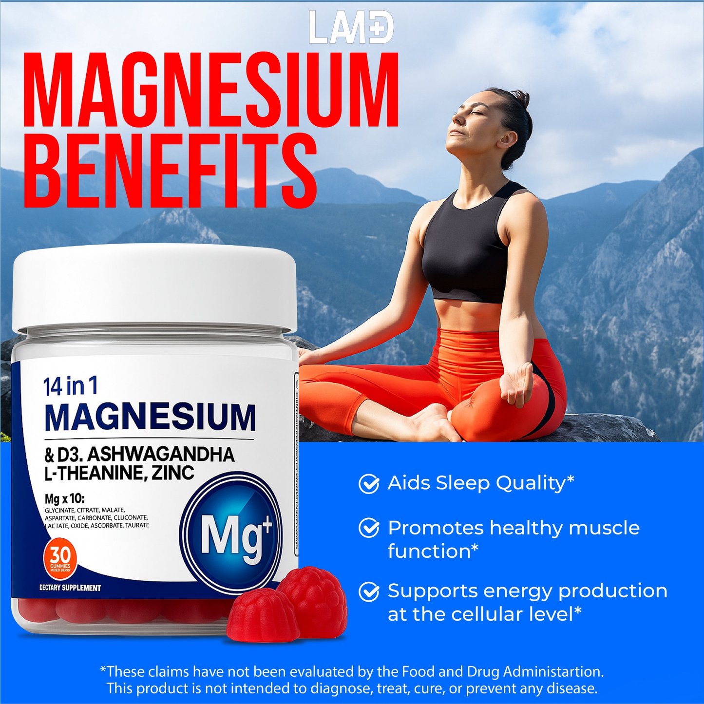 14-In-1 LAMD Magnesium Gummies