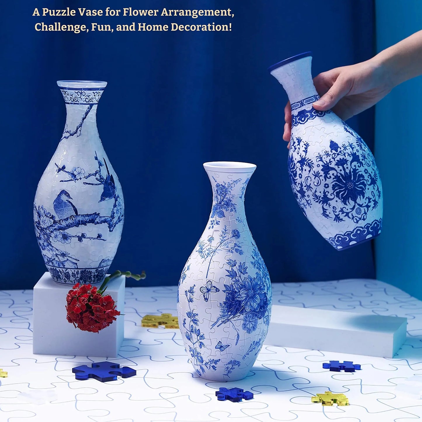 Creative 3D Puzzle Flower Vase