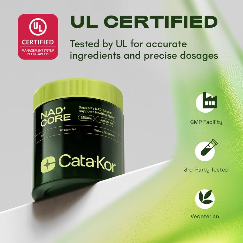 NAD+ Supplement for Skin Aging Support, Energy, and Focus