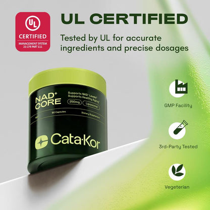 NAD+ Supplement for Skin Aging Support, Energy, and Focus