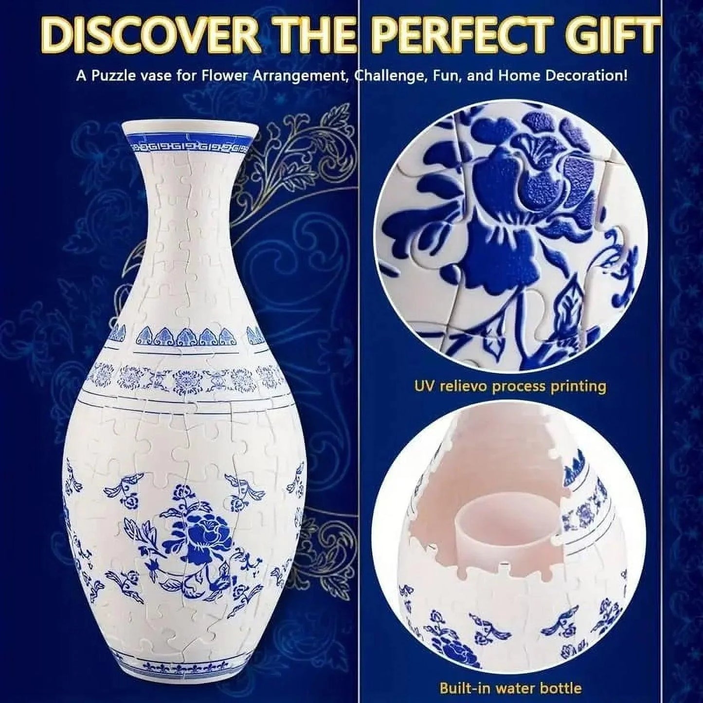 Creative 3D Puzzle Flower Vase